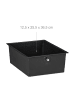 relaxdays Badrollwagen "3 Schubladen" in Schwarz - (B)33 x (H)60 x (T)39 cm