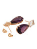 NAEMI Women Earrings in Rose Gold Purple