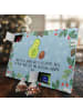 Mr. & Mrs. Panda Tee Adventskalender Avocado Kern rollt mit Spruch in Eisblau