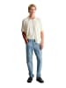 Marc O'Polo DENIM DfC Kurzarm-Strickjacke im Polostil regular in Creamy White