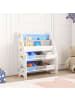 en.casa Kinderregal Ponteceso in Blau (H)74cm (B)62cm (T)26.5cm