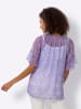 Heine Chiffonbluse in lavendel-ecru-bedruckt