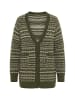 Ulla Popken Strickjacke in dunkel khaki