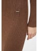 Finn Flare Strickkleid Fine Rib in dark beige