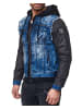 Cipo & Baxx Herren Regular Fit Jacke Stonewashed in Blue