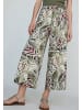 More & More weite, sommerliche 7/8-Schlupfhose in leaves print