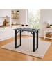 VCM  Holz Bartisch Stehtisch Tisch Tresen Xona 140x50 in Schwarz / Anthrazit
