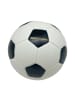 relaxdays Fußball Spardose in Schwarz/ Weiß - 15 cm