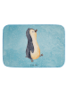 Mr. & Mrs. Panda Badteppich Pinguin mHerzieren ohne Spruch in Eisblau