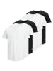 Jack & Jones T-Shirt 6er Pack in Weiß/Schwarz