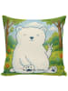 Mr. & Mrs. Panda kuschelkissen 40x40 Eisbär Faul Design ohne Spruch in Weiß