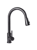 Beliani Küchenarmatur PAIMUN in Schwarz - (W) 21 x (H) 39 x (L) 5 cm