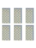 Butlers Serviette CHECKER STYLE 6er-Set in Hellblau