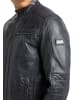 Bruno Banani Lederjacke MADDOX in Anthrazit / Melange
