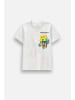 Coccodrillo Baumwoll-T-Shirt mit kurzen Ärmeln in weiß