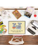 Mr. & Mrs. Panda Ostergeschenk Koala Familie mit Spruch in Gelb Pastell