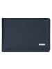 Redolz Leather Essentials QF kleine Geldbörse RFID Leder 10,5 cm in navy