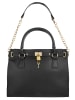 Cluty Handtasche echt Leder in schwarz