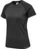 Hummel Hummel T-Shirt Hmlci Yoga Damen Schnelltrocknend Nahtlosen in BLACK MELANGE