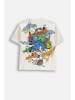 Coccodrillo Baumwoll-T-Shirt mit kurzen Ärmeln in ecru