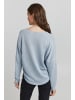 Oxmo V-Ausschnitt-Pullover in blau