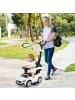 COSTWAY 3-in-1 Rutschfahrzeug mit Schiebegriff in Weiß
