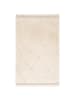 Pergamon In & Outdoor Teppich Shaggy Sylt Rauten in Creme