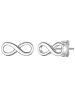Glanzstücke München Ohrstecker Infinity aus Sterling Silber in silber