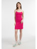 myMo Minikleid Aus Rippstrick in Pink