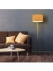 relaxdays Stehlampe in Beige/ Gold - (H)156 cm