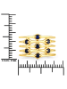 Rafaela Donata Ring Sterling Silber gelbvergoldet Saphir blau in gelbgold