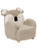 Beliani Kindersessel HERVIK in Beige/Weiß/Braun - (W) 55 x (H) 63 x (L) 49 cm