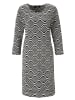 Aniston SELECTED Jerseykleid in schwarz-grau melange
