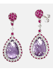 Diamant L'éternel Ohrringe aus 750 Gelbgold mit Diamant mit Rubin