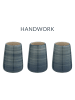 Wenko Bürstenbehälter POTTERY PETROL + WC-Bürste in Blau, (B) 13 x (H) 40 x (L) 13 cm