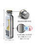 Mr. & Mrs. Panda Trinkflasche Giraffe Blumenkranz mit Spruch in Weiß
