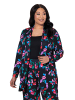 Ulla Popken Shirtjacke in schwarz