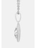 Ethische Diamanten Halskette aus 375 Weißgold mit Lab Grown Diamant