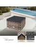 tectake Rattan Sitzhocker Bitonto 53 x 53 x 26 cm, natur