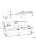 Beliani 3-Sitzer Sofa ROXEN in Braun/Silber - (W) 168 x (H) 77 x (L) 81 cm