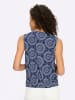 Heine Shirttop in marine-ecru-bedruckt