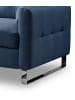 Inn.Furn Sofa blau Flachgewebe 2-Sitzer 175 cm, Couch mit Steppoptik