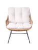 Beliani 2-tlg Sessel MESTRE in /Schwarz/Beige