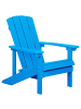 Beliani 2-tlg Gartenstuhl ADIRONDACK in Blau