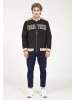 PLUS EIGHTEEN Herren Blouson Mit Logoprint in Schwarz