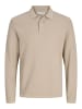 Jack & Jones Gestricktes Polo in Feather Gray