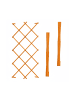 relaxdays 3 x Rankgitter in Orange – (B)120 x (H)180 cm