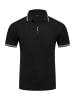 behype Poloshirt ZIP KNIT-POLO in Schwarz