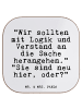 Mr. & Mrs. Panda Untersetzer "Wir sollten mit Logik... mit Spruch in Weiß