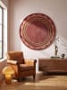 KADIMA DESIGN Teppich Wolle für Fußbodenheizung WENSUM modern Wohnzimmer in Beerenrot